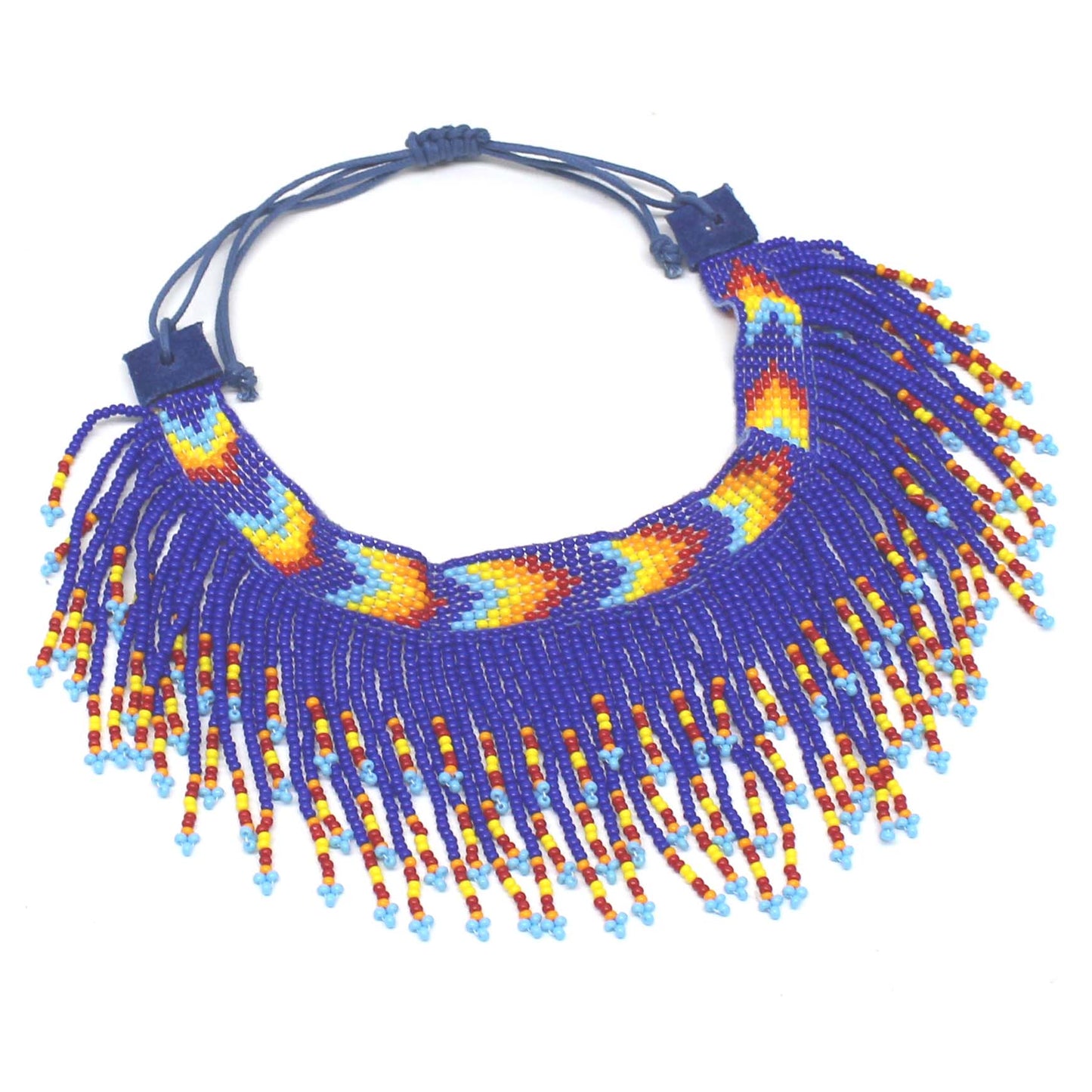 Handmade Beaded adjustable Foot anklet for Women( Deep Blue)
