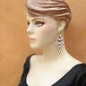 New Women Red Black Handcrafted Beaded Native Inspired Fashion Earrings E15/38