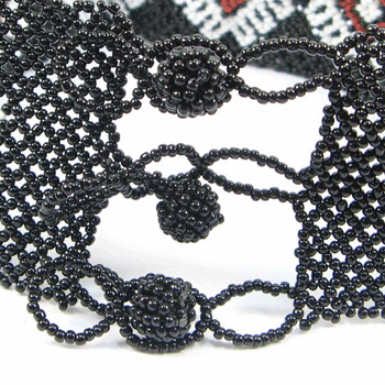 Sun Color Star Seed Beaded Grand Choker Necklace