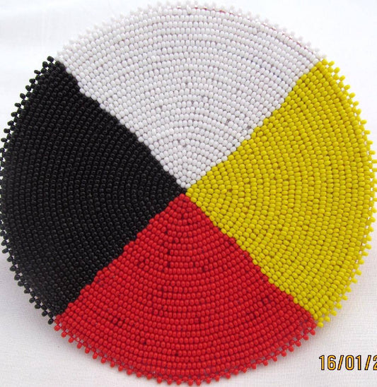 4 Directions Beaded Rosette 5 Inch