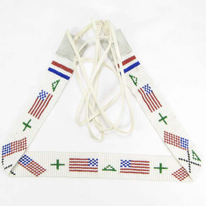 American Patriotic Southwestern Hat Band Beaded Belt Handmade