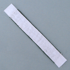 5X1" Green White Beaded Applique And Crafts Strip Handmade Beadwork