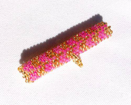 Tubular Beaded Bead 2 1/4 Inch