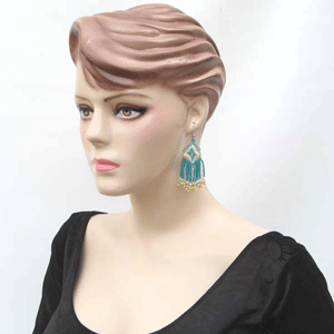 Handmade Beaded Sea Green Seed Bead Earrings