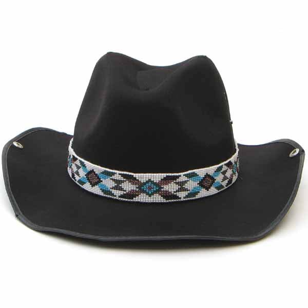 Multicolor Butterfly Beadwork Cowboy Hat Band Waist Belt