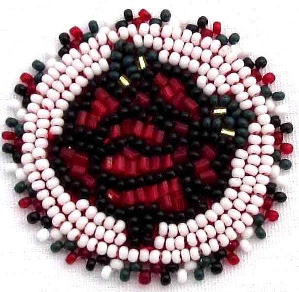 Beaded Rosette 1-1/2 Inch