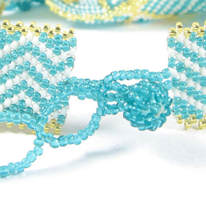 Sea Green Seed Beads Beaded Artisan Choker Necklace