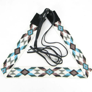 Multicolor Butterfly Beadwork Cowboy Hat Band Waist Belt