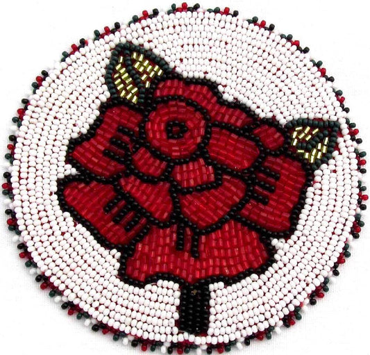Beaded Rosette 4 Inch