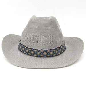Black Green Blue Beaded Geometrical Beadwork Cowboy Hat Band Belt