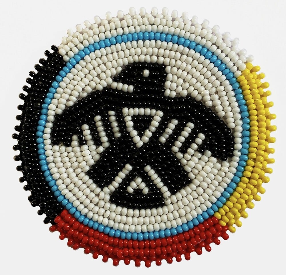 New Handmade 4 Directons Thunder Bird Beaded Appliques Rosette