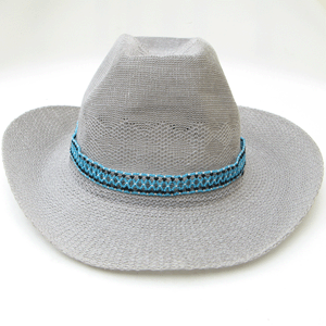 Turquoise Blue Black Seed Beaded Waist Belt Cowboy Hat Band