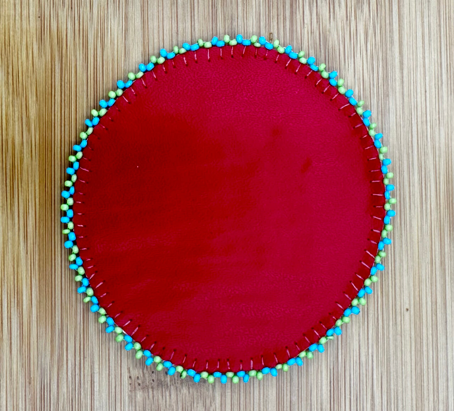 Handmade beaded native style Aztec 3 inch rosette/applique