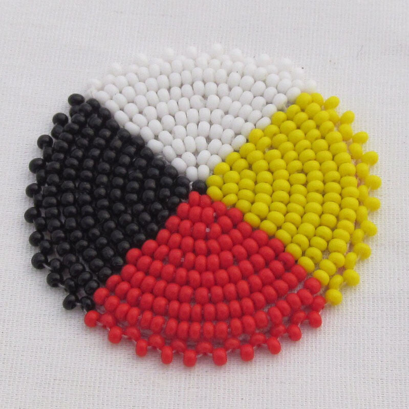 4 Directions Beaded Rosette 1-1/2 Inch