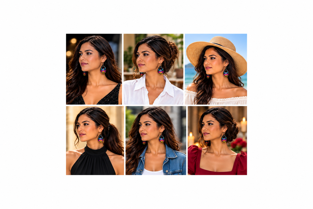 How to style statement beaded earrings