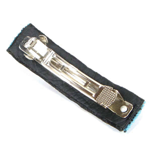 Butterfly Beadwork Blue Seed Beaded Hair Band Barrette French Clip