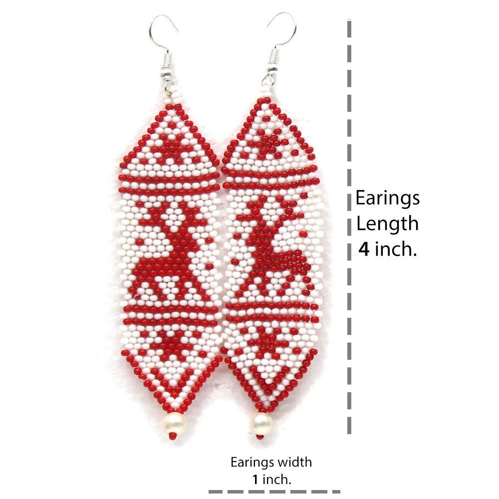 Handmade Holiday Reindeer Christmas Fashion Hook Earrings