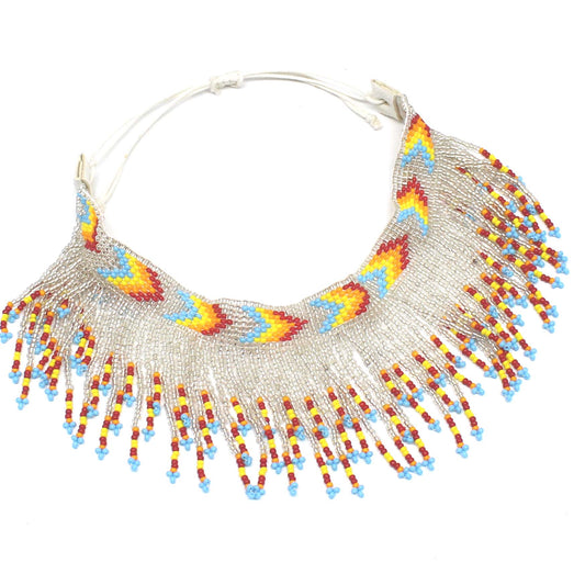 Handmade Beaded adjustable Foot anklet for Women( Silver)