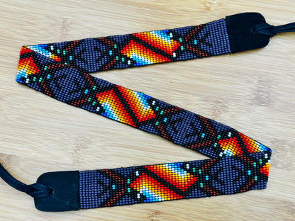 Handmade Purple multicolored adjustable Cowboy Rodeo Hatband