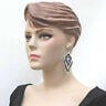 BLACK WHITE SEED BEADED MEDICINE MEN'S EYE BEAD WORK EARRINGS JEWELRY E19/3