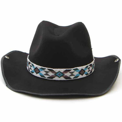Multicolor Butterfly Beadwork Cowboy Hat Band Waist Belt