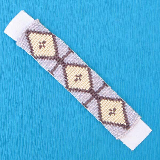 5X1" Purple Pink Beads Sew Craft Applique Beaded Strip Handmade Art