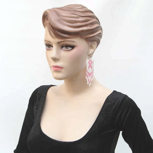 Pink Ribbon Breast Cancer Awareness Beaded Earrings