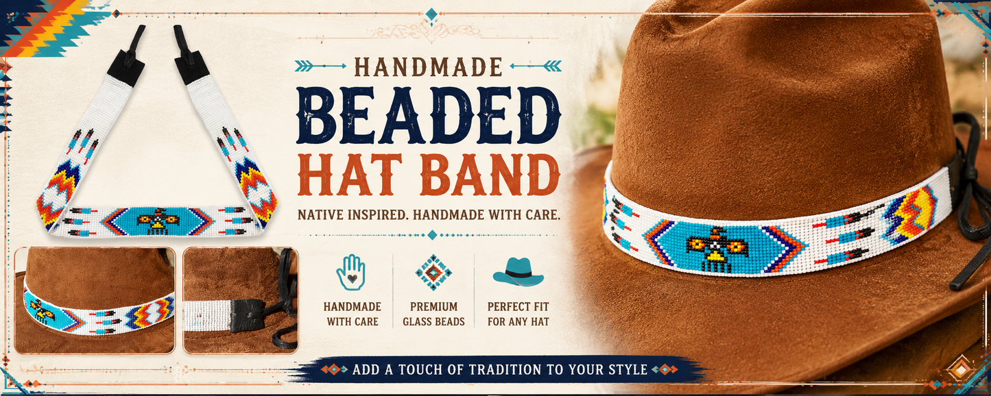 Southwestern Inspired Handmade Hat Band