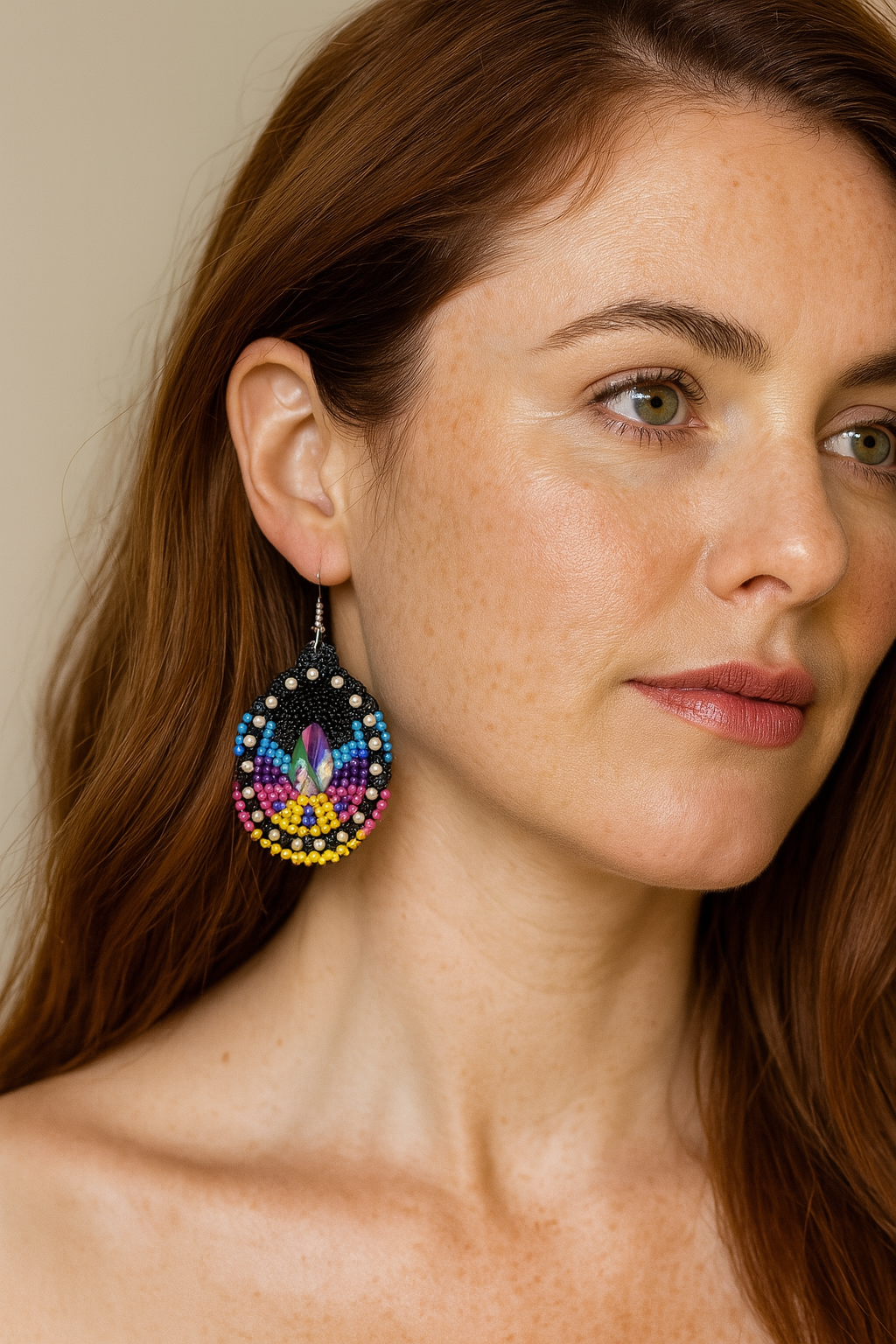 3-Inch Rainbow Teardrop Earrings – Handmade with Hypoallergenic Hooks