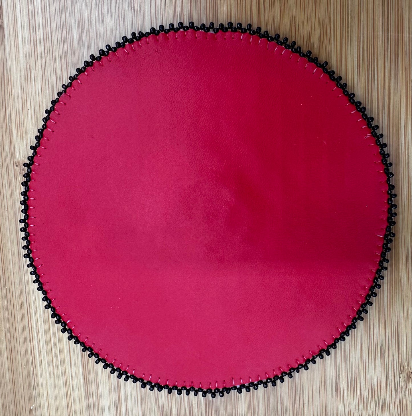 Handmade beaded Thunderbird pattern 5 inch rosette
