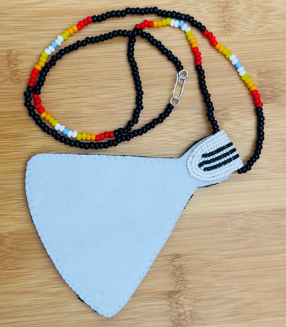 Handmade beaded Tepee Multicolor necklace earrings set