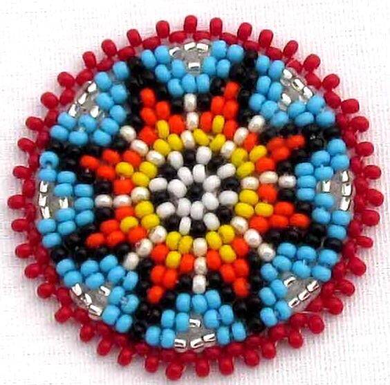 Handmade Beaded Cyan Blue Flower 1.5 inch Rosette