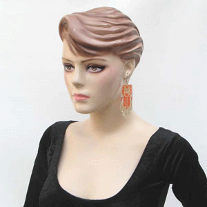 Handmade Beaded Orange Seed Bead Earrings