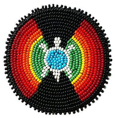 Native Style Ethnic Handmade Beaded Turtle Craft Applique Patch Beadwork R58/15