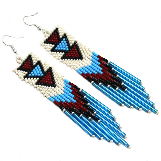 Handmade Long Native Style Fashion Hook Earrings