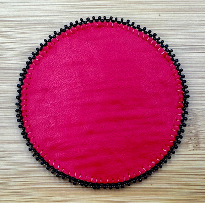 Handmade beaded Cyan Blue Eagle 3 inch rosette/applique