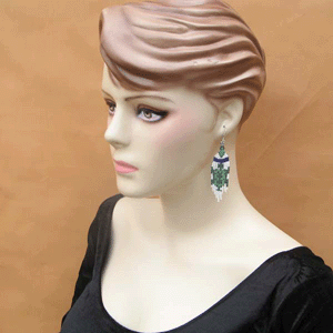 Handmade Beaded Turtle Seed Bead Earrings