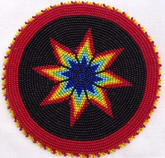 Beaded Rosette 5 Inch