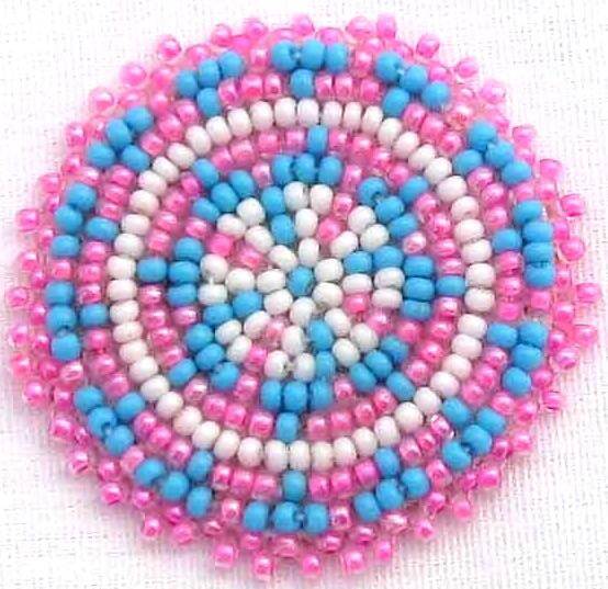 Beaded Rosette 1-1/2 Inch